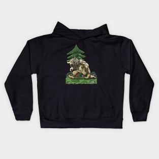 Swedish Folklore Charm: A Playful Design Featuring a Classic Swedish Troll Kids Hoodie